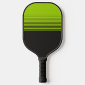 Moderne Neon Groene Zwarte Sporten Vervagen Pickleball Paddle (Voorkant)