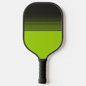 Moderne Neon Groene Zwarte Sporten Vervagen Pickleball Paddle (Achterkant)