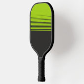 Moderne Neon Groene Zwarte Sporten Vervagen Pickleball Paddle (Links)