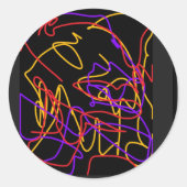 Moderne Neon levendige kleuren stickers 2025 (Voorkant)