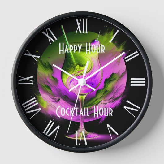 Moderne Neon Party Tijd Gepersonaliseerd (Voorkant)