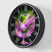 Moderne Neon Party Tijd Gepersonaliseerd (Hoek)