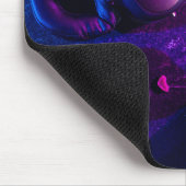 Moderne Neon RGB-gamingopstelling Flatlay-muispad  Muismat (Hoek)