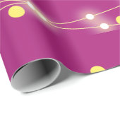 Moderne Neon Roze Glowende Minimalistische Inpakpa Cadeaupapier (Rol Hoek)