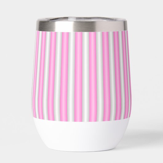 Moderne Neon Roze Strepen met 3D-Effect (Achterkant)
