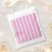 Moderne Neon Roze Strepen met 3D-Effect Bedankzakje (Geknipt)