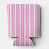 Moderne Neon Roze Strepen met 3D-Effect Blikjeskoeler (Achterkant)