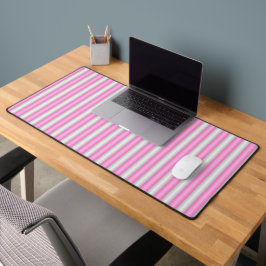 Moderne Neon Roze Strepen met 3D-Effect Bureaumat