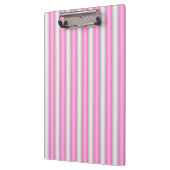 Moderne Neon Roze Strepen met 3D-Effect Klembord (Links)