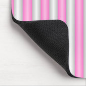 Moderne Neon Roze Strepen met 3D-Effect Muismat (Hoek)