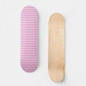 Moderne Neon Roze Strepen met 3D-Effect Persoonlijk Skateboard (Voorkant)