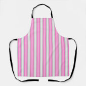 Moderne Neon Roze Strepen met 3D-Effect Schort (Voorkant)