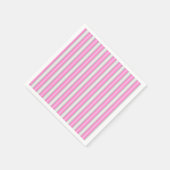 Moderne Neon Roze Strepen met 3D-effect Servet (Hoek)