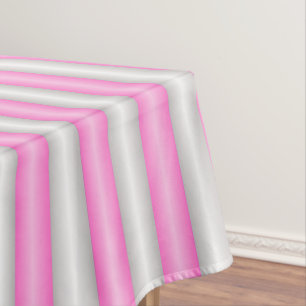 Moderne Neon Roze Strepen met 3D-Effect Tafelkleed