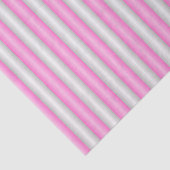 Moderne Neon Roze Strepen met 3D-Effect Tissuepapier (Detail)