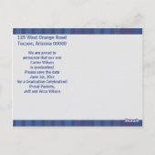 Moderne Neon Sign Afstuderen Save the Date Briefkaart (Achterkant)