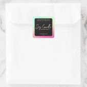 Moderne neon soja kaars labels (Tas)