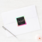 Moderne neon soja kaars labels (Envelop)