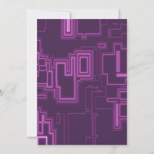 Moderne Neon Video Game Controller Kinder tiener Kaart (Achterkant)