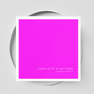 Moderne neon-violett servet