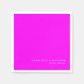 Moderne neon-violett servet (Voorkant)