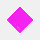 Moderne neon-violett servet (Hoek)