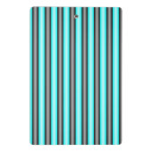 Moderne Neonblauwe en Zwarte 3D Metaal Effect Stre Mini Klembord (Achterkant)