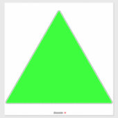 Moderne neongroen scherm Grote driehoekpijl Sticker (Vel)