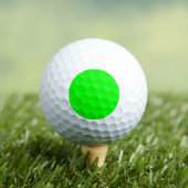 Moderne, neongroen scherm, helder, effen, koel golfballen (Insitu Shirt)