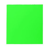 Moderne, neongroen scherm, helder, effen, koel notitieblok (Voorkant)
