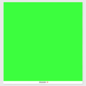 Moderne neongroen scherm helder Groot vierkant Sticker (Vel)