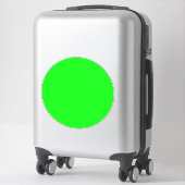 Moderne, neongroen scherm helder Grote vloercirkel Sticker (Koffer)