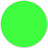 Moderne, neongroen scherm helder Grote vloercirkel Sticker (Voorkant)