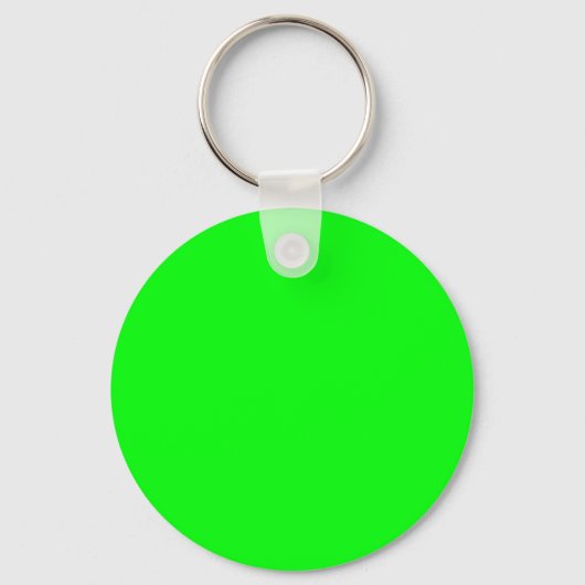 Moderne, neongroen scherm, heldere, solide kleuren sleutelhanger (Voorkant)