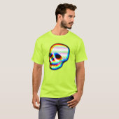 Moderne neonschedel t-shirt (Voorkant volledig)