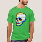 Moderne neonschedelillustratie t-shirt (Voorkant)