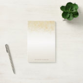 Moderne Nep Gouden Confetti   -Persoonlijk Post-it® Notes (Kantoor)