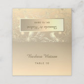 Moderne Nep Gouden Huwelijk Plaatskaartje (Buitenkant ongevouwen)