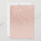 Moderne nep rozen goud glinsterende typografie Swe Kaart (Achterkant)