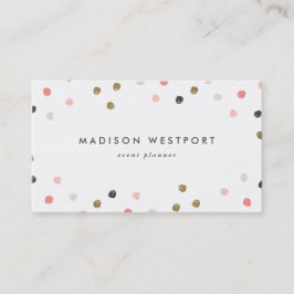 Moderne nepfolie polka stip visitekaartje