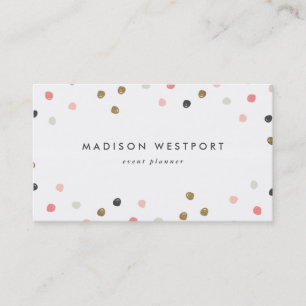 Moderne nepfolie polka stip visitekaartje