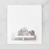 Moderne nepperkament foto-huwelijk  plaatskaartje (Buitenkant ongevouwen)