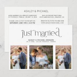 Moderne, net getrouwd 4 Foto's Alleen invullen Kaart