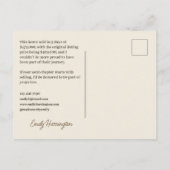Moderne Net Verkochte Aardse Vastgoedmakelaar Briefkaart (Achterkant)