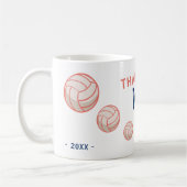 Moderne Netbalteam Speler Coach Koffiemok (Links)