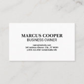 Moderne Netwerk Tech Beveiliging | Bedrijfslogo Visitekaartje (Achterkant)