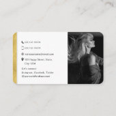 Moderne netwerken van sociale media QR-code Foto Visitekaartje (Achterkant)