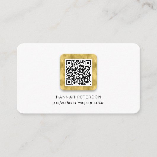 Moderne netwerken van sociale media QR-code Trendy Visitekaartje (Voorkant)