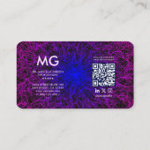 Moderne neuroloog neurowetenschapper psycholoog visitekaartje (Achterkant)