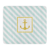 Moderne neusvormig ontwerp Faux Glitter Anchor Snijplank (Voorkant)